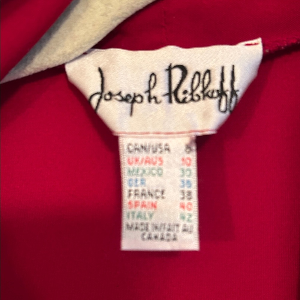 Joseph Ribkoff Red Cardigan - Picture 7 of 7